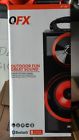 Bt-168rd 03165 Qfx Bluetooth Multimedia Boom Box With Fm Radio Red