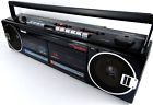 08637 Philips Vintage Tandem Dual Deck Cassette Tape Player Recorder Boombox
