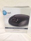 0nb17aa001 Onn Portable Cd Boombox With Mm Aux In Battery Black