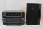11-2004a Ge Dual Cassette Deck Am Fm Radio Bookshelf Stereo One