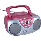 28660030 Sylvania Pink Portable Cd Boom Box With Radio