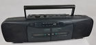 3-5636a Ge Stereo Radio Dual Cassette Tape Recorder Model Works