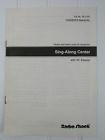 32-1151 Radio Shack Vintage Sing Along Center Karaoke Owners Manual Only
