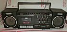4637 Sounddesign Vintage Am Fm Radio Cassette Stereo Portable Boom Box