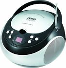 55587 Cd Player Black Portable Aux Boombox Am Fm 691171755587