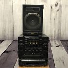 5834abc Soundesign Stereo System Dual Deck Cassette With Speaker Vtg 5834abc Soundesign Stereo System Dual Deck Cassette With Speaker Vtg