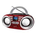 639131805064 Supersonic Portable Audio System In Red