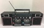 681-3080 Vintage Jcpenney Surround Sound Stereo Boombox Dual Cassette Player Am