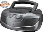 7449681620573 Portable Am Fm Boombox Cd Cassette Player Power