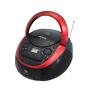 Cd-mp3 818443017543 Axess Portable Radio Cassette Usb Boomox With And