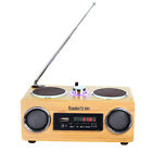 840148245396 Koolertron Upgraded Bamboo Wood Stereo Boombox Speaker Amplifier