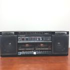 A225 Sanyo Vtg Boombox Radio Double Cassette Recorder Tested And Works A225 Sanyo Vtg Boombox Radio Double Cassette Recorder Tested And Works