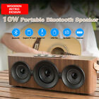 A72085nta8 Wooden Retro Portable Wireless Bluetooth Speaker With Fm Radio Tfcard