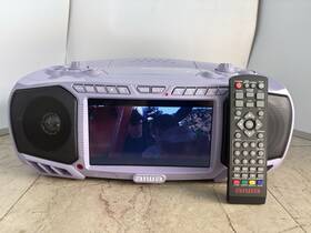 A17011-pur Aiwa 17011-pur Dvd/cd/fm/am Bluetooth Media Boom Box And Tv Tuner Nice
