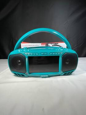 Ai7001-tl Aiwa Teal Black Bluetooth Crystal Clear Sound Portable Boombox