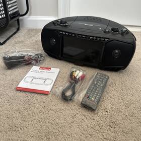Ai7011-blk Aiwa Portable Media Dvd/cd Boombox With Tv Tuner - As Is/for Parts