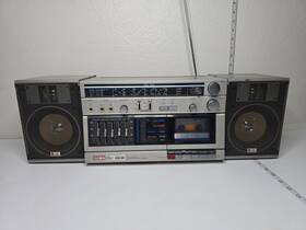 Ca-30z Aiwa Ca-30 Carry Component System 80s Silver Retro Ghetto Blaster Untested