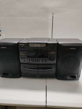 Ca-dw300 Aiwa Vintage Compact Disc Digital Audio Carry Component System/tested