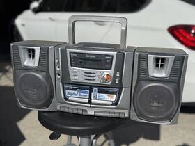 Ca-dw538u Aiwa Ca-dw531 Vintage Boombox Cd Dual Cassette Player With Detachable Speakers
