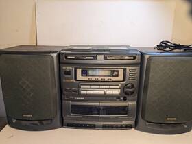 Ca-dw570m Aiwa Boombox Dual Cd And Cassette
