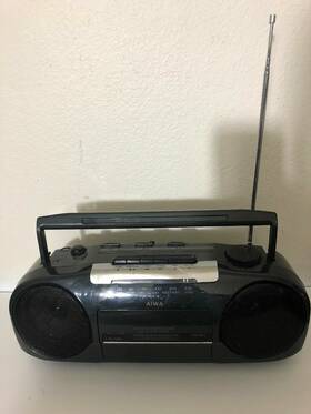Cs-16u Aiwa Vintage Stereo Cassette Recorder Portable 14.5 Inch Long
