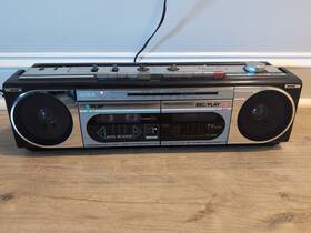 Cs-w20 Aiwa Stereo Radio Cassette Tested And Both Cassettes Working