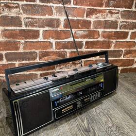 Cs-w500h Aiwa Cs-wx500 Portable Stereo Boombox Vintage Radio Works