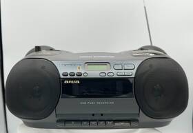 Csd-es3ou Aiwa Portable Boombox - Cd/cassette/amfm Radio Model Tested