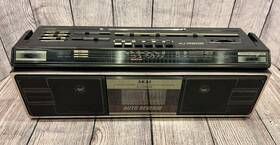 Aj-r205 Akai Boombox 4-band Am/fm/sw Stereo Radio Cassette Recorder - Vintage