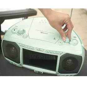 Iml5200-egrn Altec Lansing 7 Inch Tv Streaming And Bluetooth Boombox Emerald Green