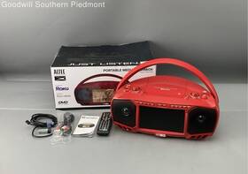 Iml5200-trd Altec Lansing Portable Media Boombox - Red Tested