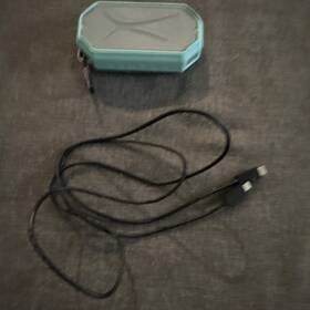 Imw447 Altec Lansing Bluetooth Waterproof Boombox Mint Green Mic With A Black Charger