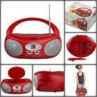 Asd4556 Bestchoice Red Boom Box Cd Player Radio And 810941018640