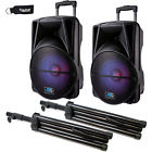 Atgdj12-2 Stand-2 Atg Audio Dual Pair Dj Portable Btspeaker With 841992123427