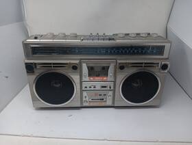 312414-0001b Audio Logic Vintage Audiologic Scr-3466 Boombox Am/fm Double Cassette Read Description