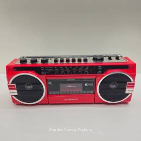Rxc-25btred Audiobox Portable 10w Boombox Am/fm/sw Radio Cassette Bluetooth