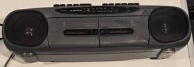 6038 Audiovox Dual Cassette Radio Stereo Boombox -