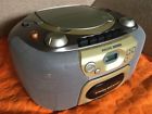 Az1112-17 Philips Magnavox Gold Cd Radio Cassette Recorder Mini Boombox Clean