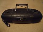 Az8348 Magnavox Dual Cassette Tape Deck Cd Player Boombox Ghetto Blaster