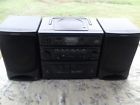 Az9340 Magnavox Portable Dual Cassette Boom Box Vintage Circa