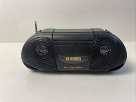 B Icon 795902110673 Model 990 Mini Am/fm Radio Portable Stereo 7x 3 Inch Tested Works Antenna 80%