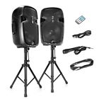 Pphp1249kt B01ly6rpzy Pyle Powered Bluetooth Pa Active Loudspeaker With Microphone 734099789996