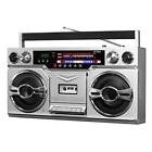 B07jds2d2r Victrola Foots Bluetooth Boombox With Cassette Player And