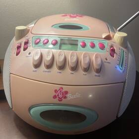 13l3a3 Barbie Vintage Radio Cd Cassette Player