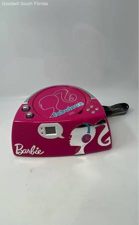 Bb11q45 Barbie Fabulous Model Multicolor Portable Am/fm Boombox Radio Cd Player