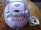 Be-466 Mattel Barbie Player Radio Pink Boom Box Works