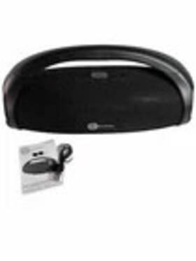 Bc-au-bs-187-bk Biconic Portable Bluetooth Boombox Speaker Aux Usb Sd Card Fm Radio