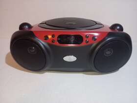 Bwa17aa003rs Blackweb Bluetooth Cd Player With Digital Fm Radio Model Red/black