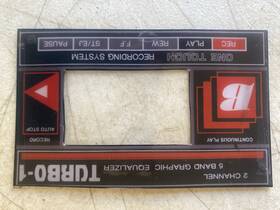 Turbo-1 Blaunkton Replica Windows For Tape B Vintage Boombox