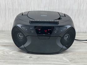 Prcdt555-bk Borne Portable Stereo Cd Player Cassette. Am/fm Radio Aux